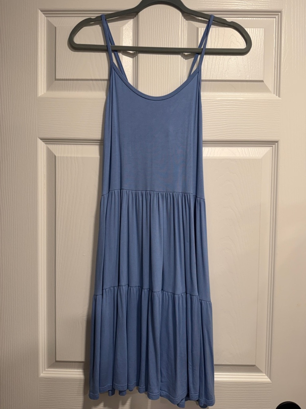 7th Ray Sky Blue Knit Cami with Spaghetti Straps